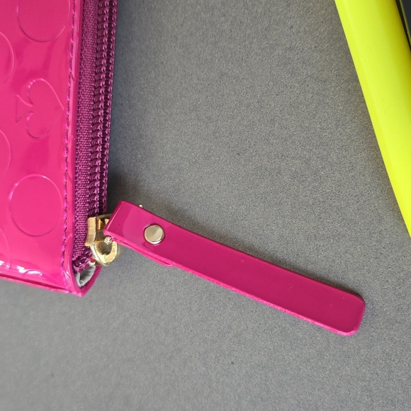 Never used KATE SPADE ♠️  Pouch bag Pink zipper top mini Pouch bag - Picture 11 of 12